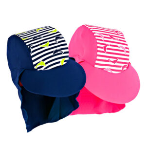 UVP50+ HAT DOLPHIN STRIPE 2-6yrs