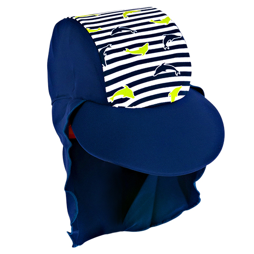 UVP50+ HAT DOLPHIN STRIPE 2-6yrs - Image 2