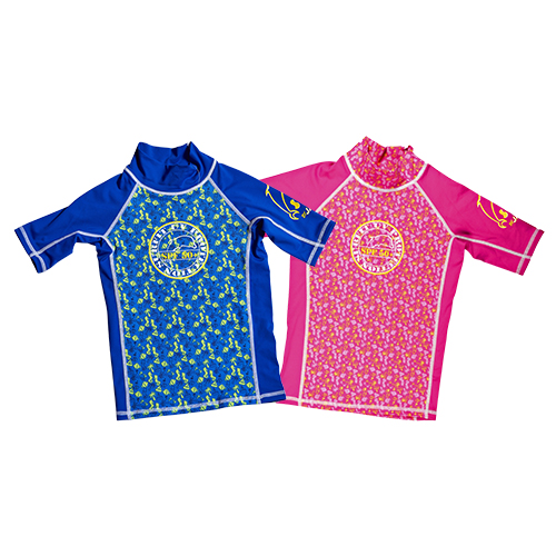 SHORT SLEEVED TOP BEACH BLUE OR PINK