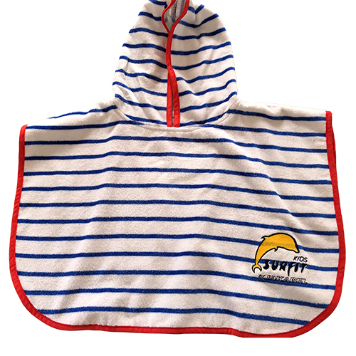 TOWELLING HOODED PONCHO