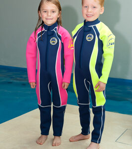 Alternative view of FULL WETSUIT FRONT ZIP NAVY/PINK OR NAVY/YELLOW